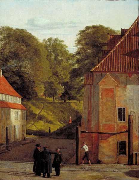 Christen Kobke A View of the Square in the Kastel Looking Towards the Ramparts China oil painting art